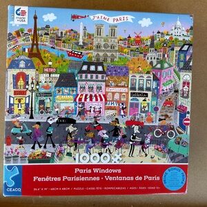 Ceaco 1000 piece puzzle “Paris Windows “